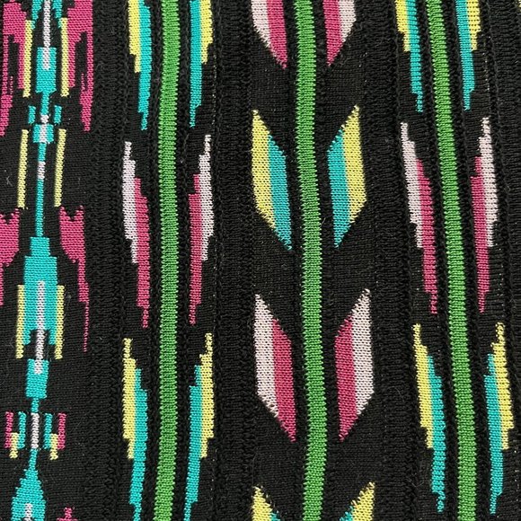 Missoni Knit Knee Length Knit Dress - Turquoise & Black - Picture 3 of 8